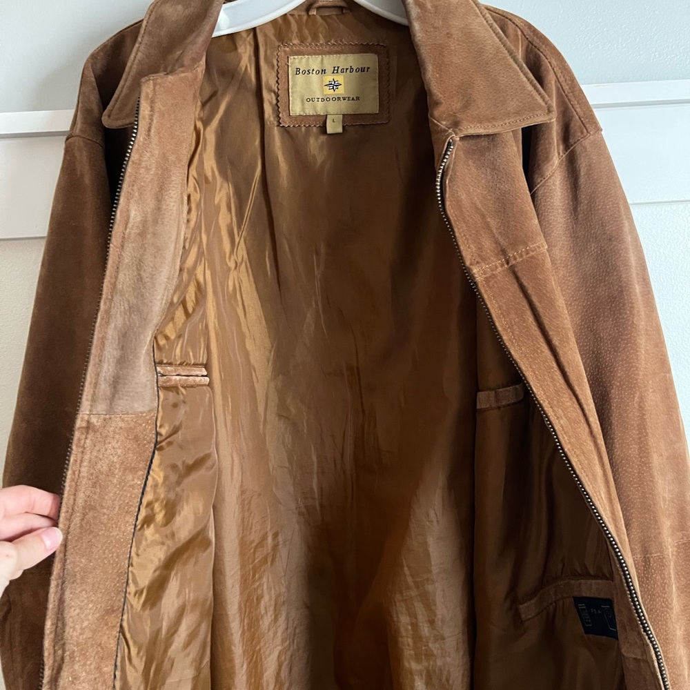 Vintage Boston Harbour Genuine Suede Leather Jacket
